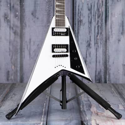 Jackson JS Series Rhoads JS32T, White w/ Black Bevels | Reverb