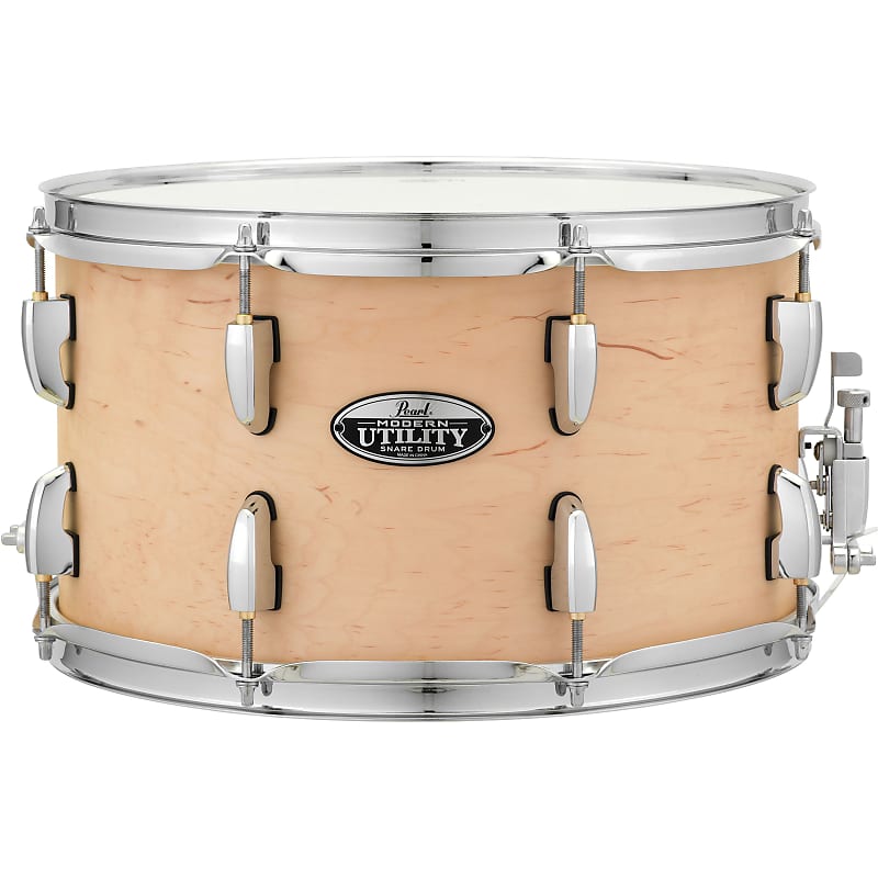 Pearl Modern Utility 14" x 8" Maple Snare Drum in MATTE NATURAL image 1