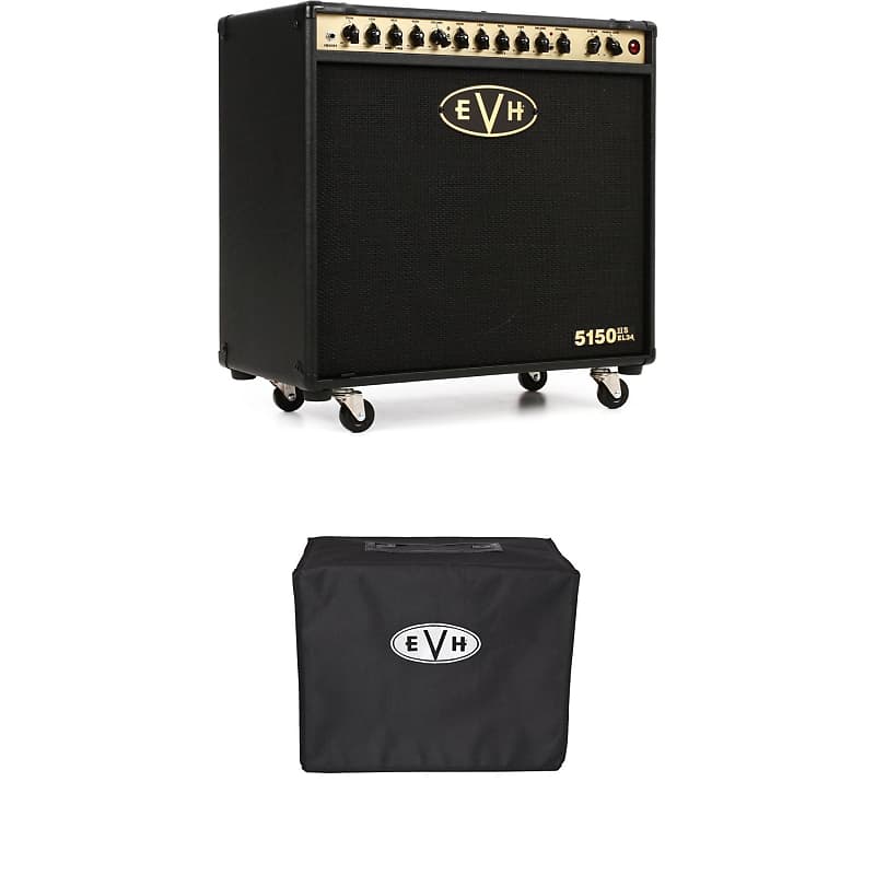 EVH 5150III 1x12" 50-watt Tube Combo Amp with EL34 Tubes and Amp Cover image 1