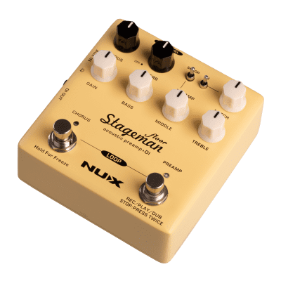 New NUX NAP-5 Stageman Floor Acoustic Preamp & DI Guitar Effects Pedal image 4