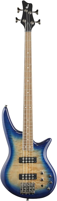 Jackson JS Series Spectra JS3Q Electric Bass, Amber Blue Burst