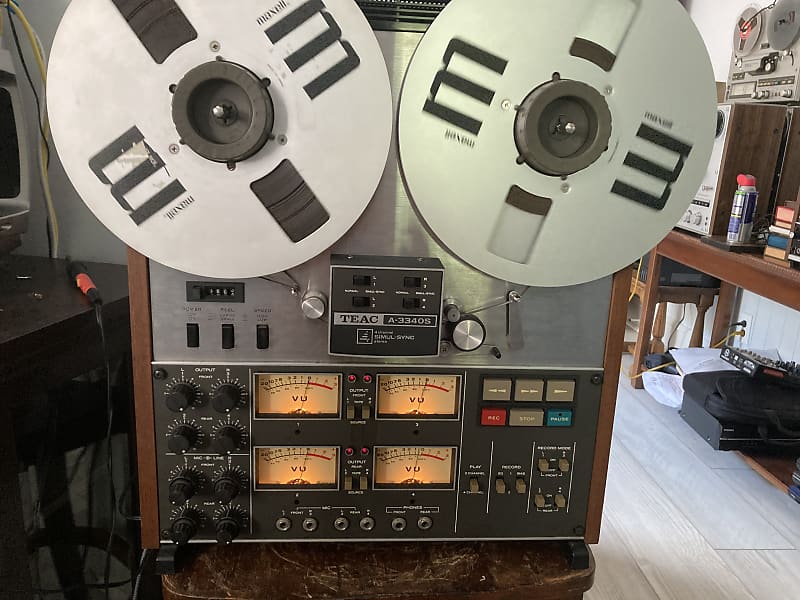 SEE VIDEO! TEAC A-3340S 1/4 10.5 inch 4-Track 4-Channel Quad Semi Pro Reel  to Reel Tape Deck Recor