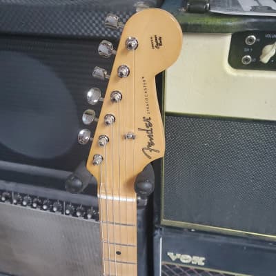 Fender Noventa Stratocaster, Maple Fingerboard, Daphne Blue - Store Demo image 3