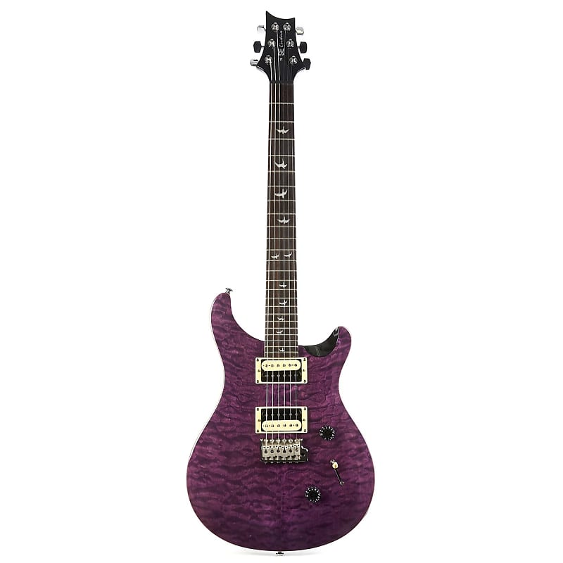 Used Paul Reed Smith PRS SE Custom 24 Trans Purple Quilt Top Reverb