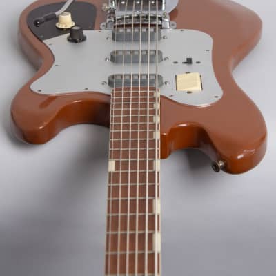 Teisco YB-6 Electric 6-String Bass Guitar (1965), black gig