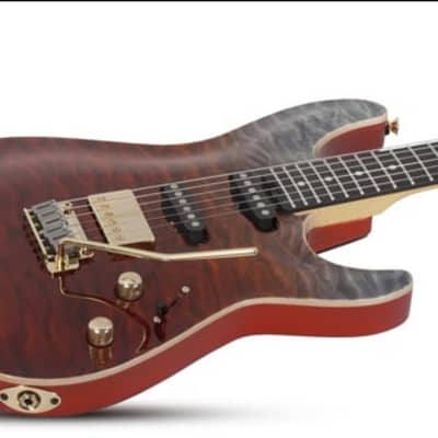Schecter California Classic Series Electric Guitar w/ Case - Bengal Fade 7303 image 3