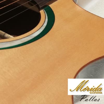 Merida Pallas Solid Engelmann Spruce & Rosewood Grand Concert Cutaway acoustic guitar image 5