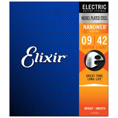 Elixir NANOWEB Nickel Electric — 12002 Super Light .009-.042 image 2