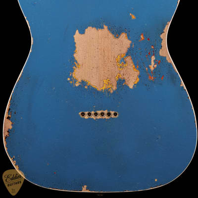 Fender Custom Shop LTD 60 Telecaster Custom Heavy Relic - Aged Lake Placid Blue over Chocolate 3-Color Sunburst image 4