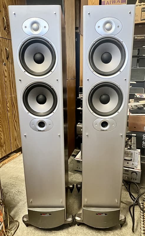 Polk Audio RTi8 Tower Speakers Cherry Wood; Tested