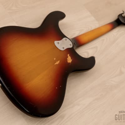 1978 Mosrite Ventures Model Vintage Guitar Sunburst w/ Moseley, Case image 13