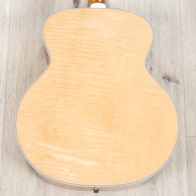 Guild USA F-512E 12-String Jumbo Acoustic-Electric Guitar, Natural Maple Blonde image 7