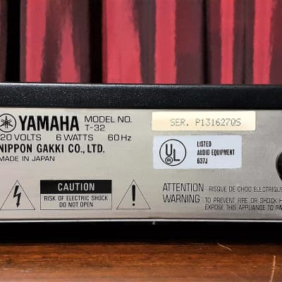 1986 Yamaha T-32 AM/FM Stereo Tuner image 5