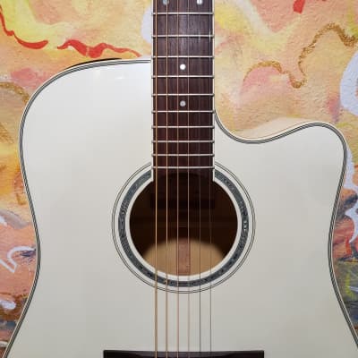 Takamine GD37CE PW G-Series 6-String Dreadnought Acoustic/Electric Guitar Gloss Pearl White w/ Takamine Gig Bag image 7