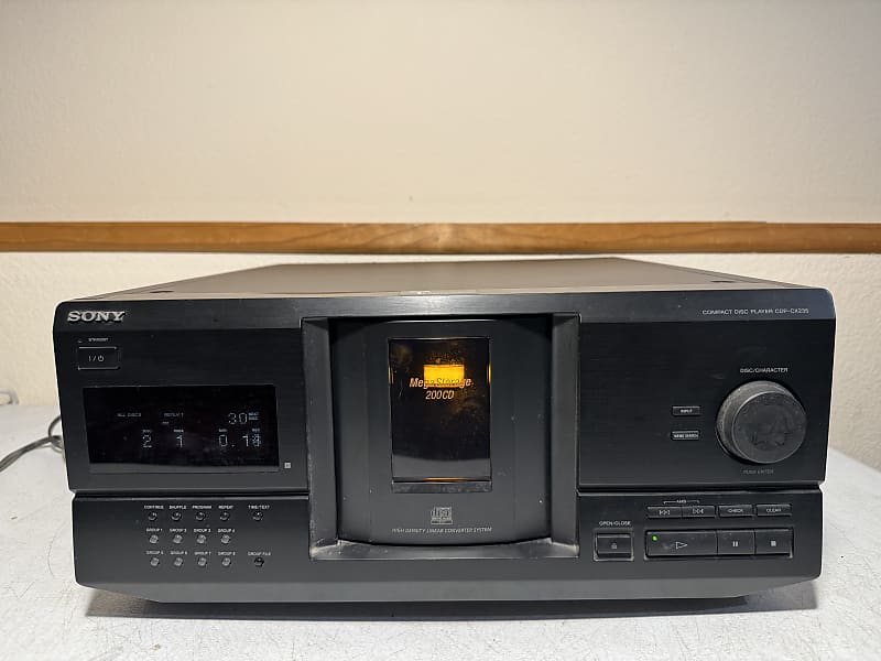 Sony CDP-CX235 CD Changer 200 Compact Disc Player HiFi Stereo Vintage Audio image 1