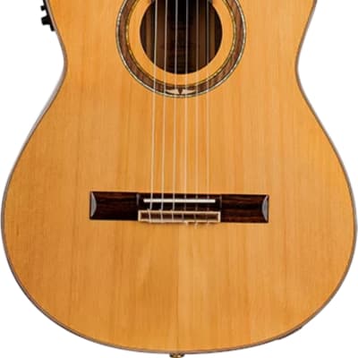 Ortega Performer Series Acoustic-Electric Classical Guitar, Natural w/ Gig Bag image 2