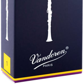 Vandoren CR101 Traditional Bb Clarniet Reeds - Strength 1 (Box of 10)