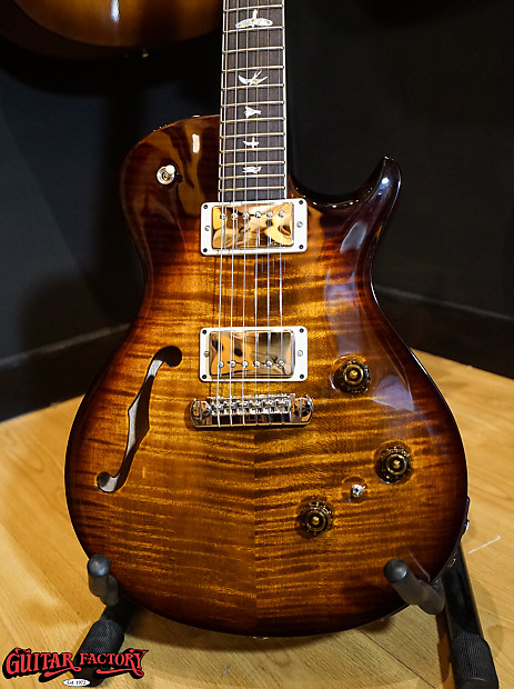 Paul Reed Smith P245 Semi-Hollow Singlecut with Piezo Black Gold