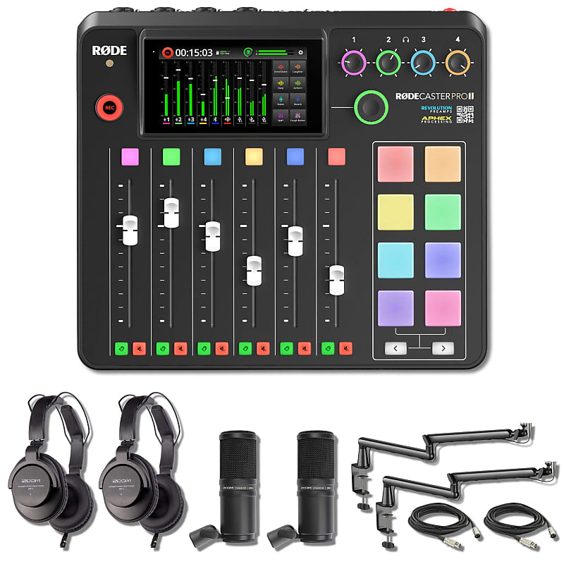 Rode RODECaster Pro 2 Podcast Production Console with 2x Rode RODECaster Pro 2 Podcast Production Console with 2x