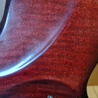 Crimson guitar Costom 2010s - Red sparkle image 4