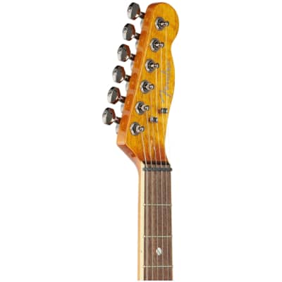 Fender Custom Telecaster FMT HH Electric Guitar, with Laurel Fingerboard, Amber image 7
