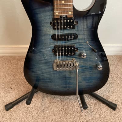 Harley Benton Fusion-III HSH Pro Series with Roasted Maple Fretboard 2020s - Flame Blue Burst image 2