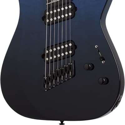 Schecter Reaper-7 Elite 7-String RH Multiscale Series Electric Guitar – Deep Blue Ocean