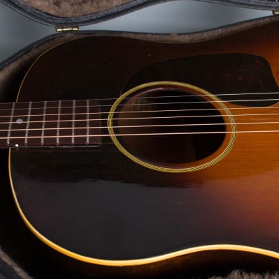 Gibson  J-45 Banner Flat Top Acoustic Guitar (1943), ser. #2656-13, black tolex hard shell case. image 13