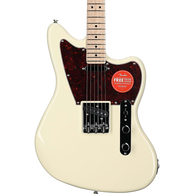 Squier Paranormal Offset Telecaster Electric Guitar,  Maple Fingerboard, Olympic White image 1