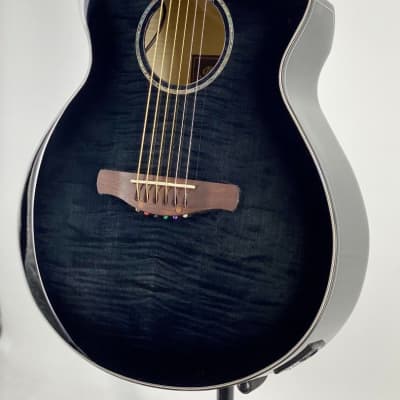 Ibanez AEWC400 Acoustic-Electric Guitar Transparent Black Sunburst Ser# 5B06PW210902316 image 3