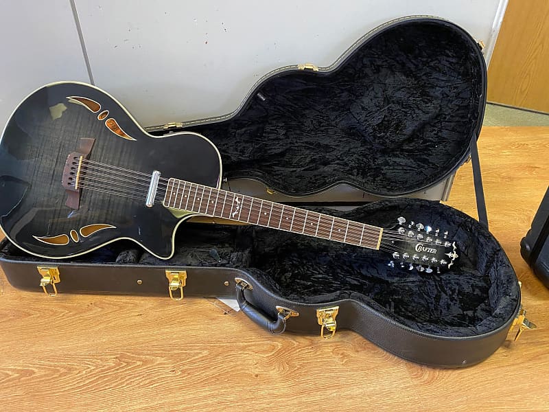 Crafter SA-TMBK12 Transparent Black 2014 Hybrid Electric/Acoustic