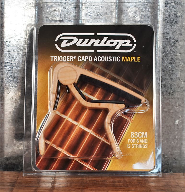 Dunlop Trigger 83CM Acoustic Guitar Capo Curved Maple image 1