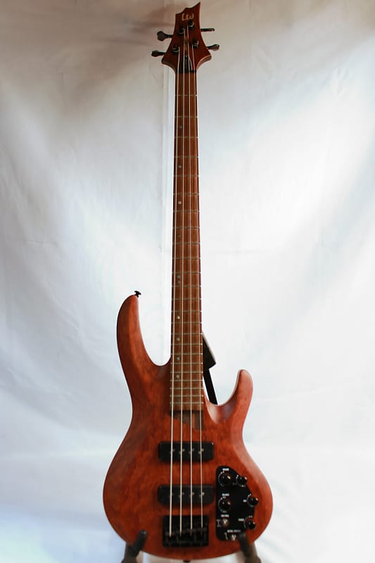 ESP Ltd B-1004SE Electric Bass In Bubinga Natural Satin | Reverb