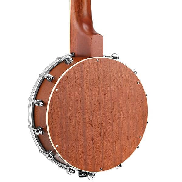  Mulucky 4 String Banjolele, Banjo Ukulele Concert Size 23 Inch  with Remo Head, Closed Solid Wood Back, Beginner Kit with Truss Rod Gig Bag  Tuner String Strap Picks, MBU-803 : Musical Instruments