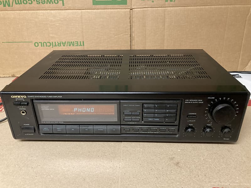 Vintage Onkyo Receiver Amplifier Stereo TX-901 Audio Component Phono Ready Tested and Working image 1