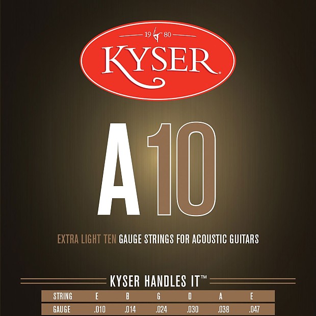 Kyser KYS-A10 Phosphor Bronze Acoustic Guitar Strings - Extra Light (10-47) image 1