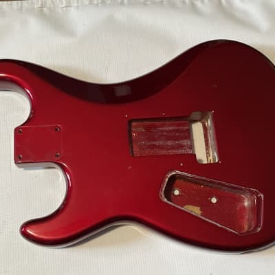 1980's Made in Japan Kramer Focus 2000 Candy Apple Red Guitar Body Floyd Ready image 16