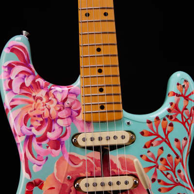 2022 Fender AMERICAN VINTAGE 1957 STRATOCASTER®  painted by artist Elizabet Elequin image 5