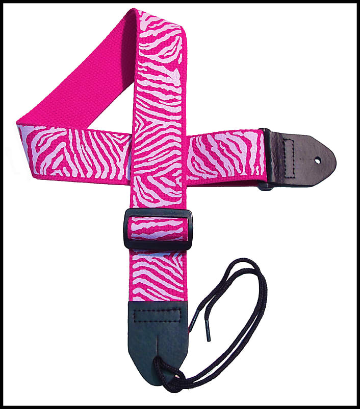 Zebra Stripe Guitar Strap - Acoustic/Electric Guitar Strap - Animal Print Guitar order Strap