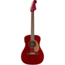 Fender Malibu Player Acoustic Electric Guitar in Candy Apple Red (used/mint)