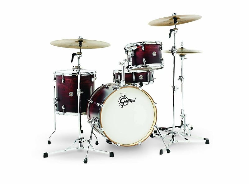 Gretsch CT1-J484-SAF Catalina Club 4 Piece Shell Pack (18/12/14/14SN) - Satin Antique Fade image 1
