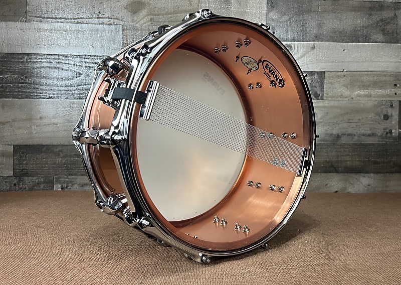 SJC Custom Drums Armada Series Copper Snare Drum - 7 x 14 inch
