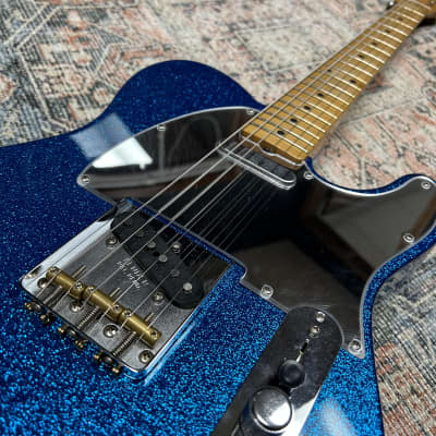 Fender J Mascis Signature Telecaster Bottle Rocket Blue Flake W/ Gigbag image 4