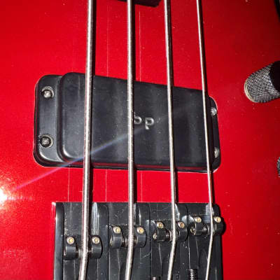 Guild Pilot 1986 - Candy Apple Red Bass Guitar W/Bartolini Bridge Pickup image 5