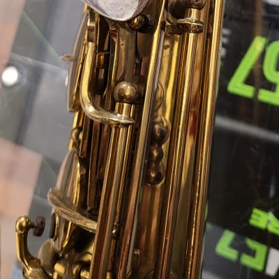 Conn 30M Tenor Saxophone Vintage w/ Selmer Paris Neck & C Star Paris Mouthpiece '35-'43 Gold Lacquer image 10