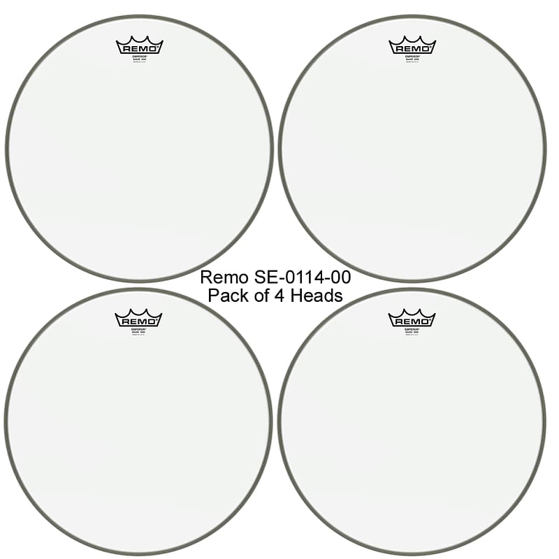Remo SE-0114-00 4 Pack of 14" Emperor¬¨√Ü Hazy Snare Side (bottom) Drumheads image 1