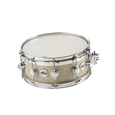DW Collector's Series FinishPly Top Edge Snare Drum Regular Broken Glass 6x14 image 1