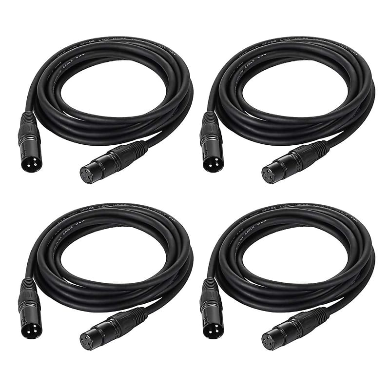 Waterproof DMX Extension Cable 6.5ft/2m For Outdoor Stage Par Light XLR  (3-Pin)