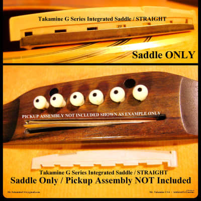 Takamine G Series INTEGRATED STRAIGHT  Saddle for CP100 pickup  / OEM part / Saddle Only image 14