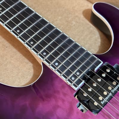 Jackson Pro Plus Series Dinky DKAQ Purple Electric Guitar image 8